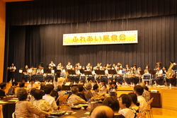 画像：弥富中学校吹奏楽部による演奏