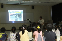 画像：講話で防災について学びました