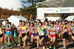 画像：愛知駅伝スタートの様子