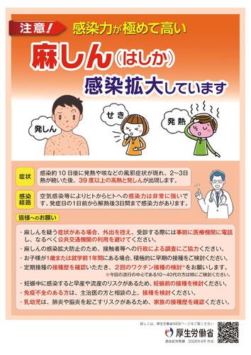 はしかチラシ