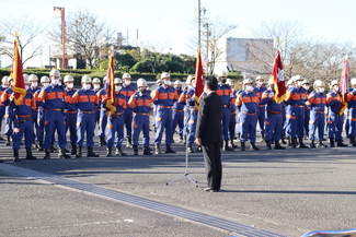 写真：弥富市消防団小型ポンプ操法大会