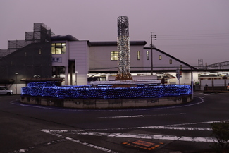 弥富駅南口ロータリーイルミネーション点灯式