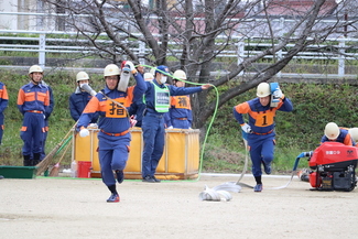 弥富市消防団小型ポンプ操法大会