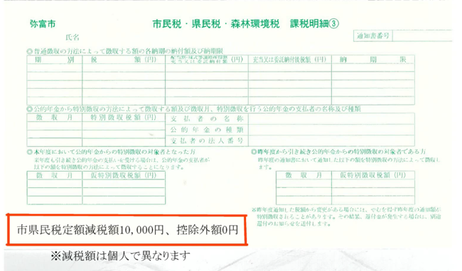 普通徴収明細