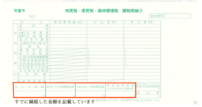 普通徴収明細