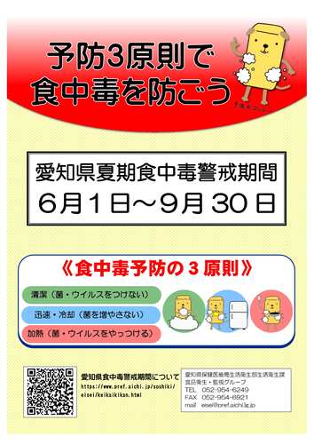 食中毒予防3原則